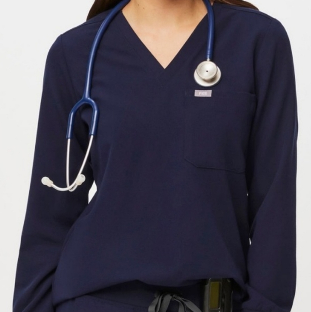 FIGS long sleeve Catarina  scrub Top